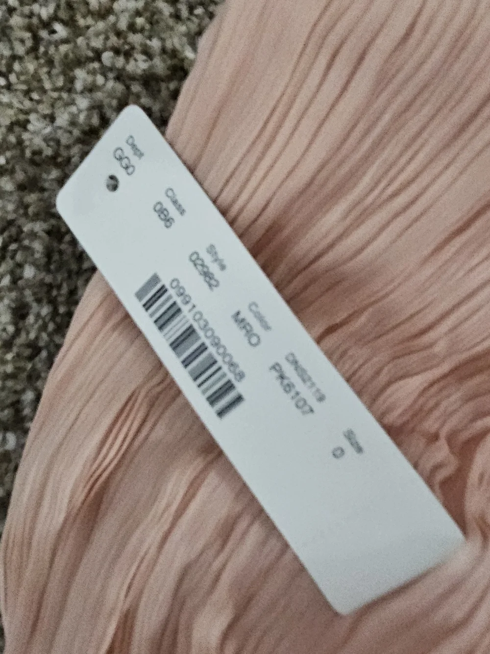 J. Crew Strapless Coral-Peach Chiffon Fit-and-Flare Dress